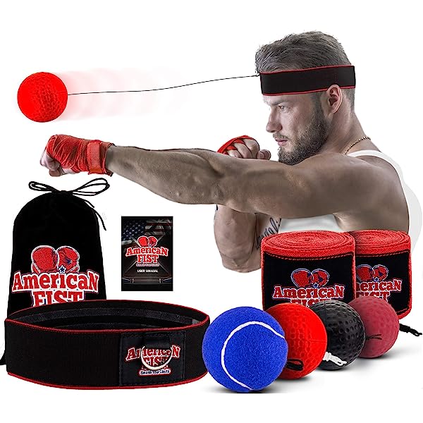 Amazon.com : Boxing Reflex Ball Set, 4 Difficulty Level Boxing
