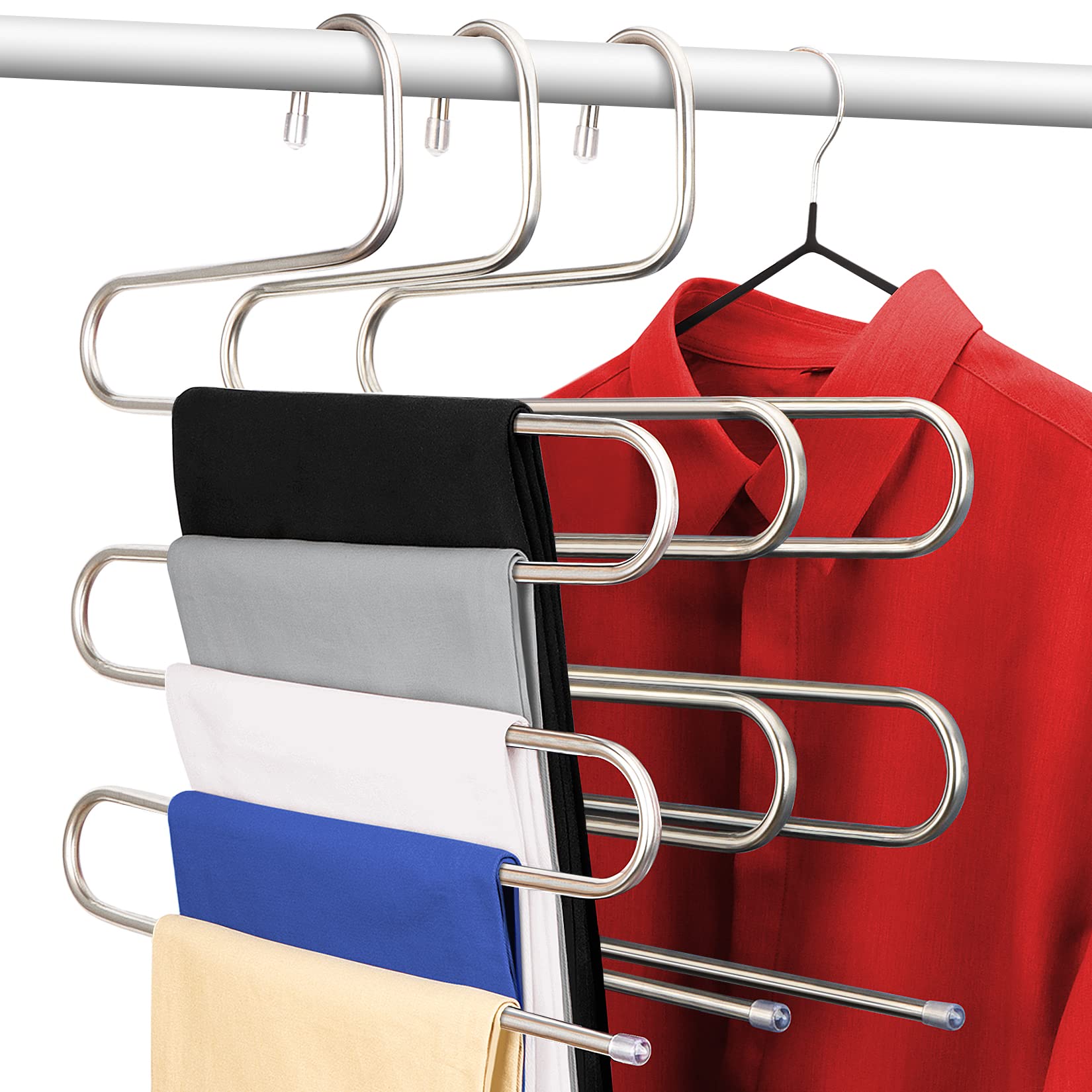 S-Shaped Hangers To Store More Clothes In One Spot - NextInGifts