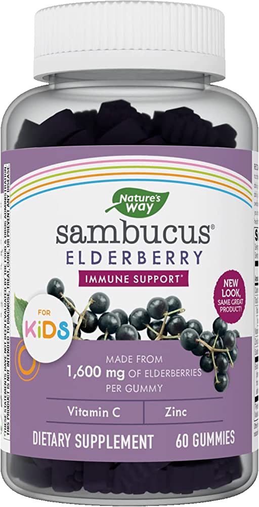 Amazon.com: Nature's Way Sambucus Elderberry Gummies with Vitamin