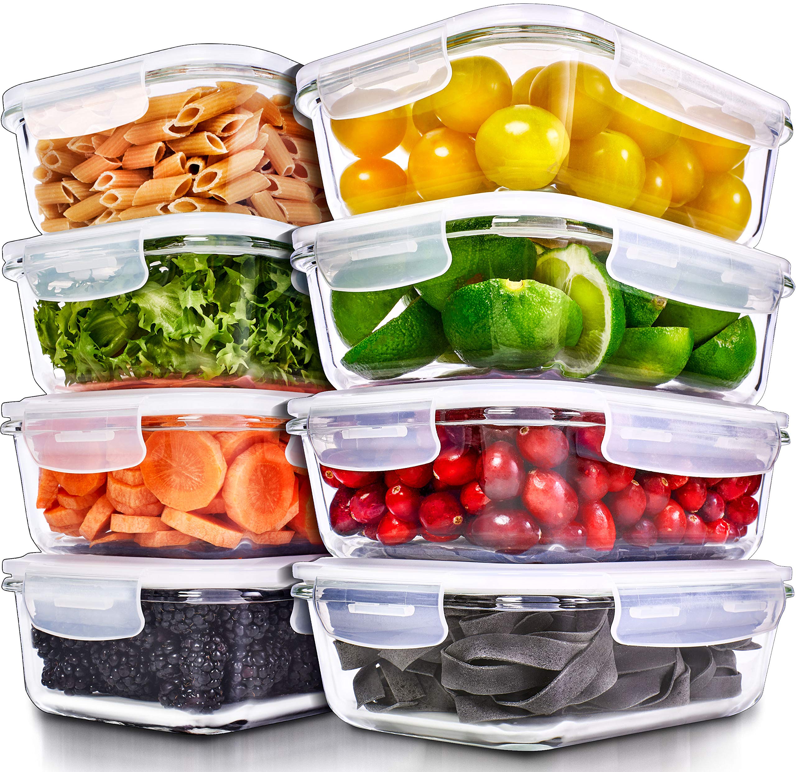 Amazon.com: Prep Naturals Glass Meal Prep Containers - Food Prep