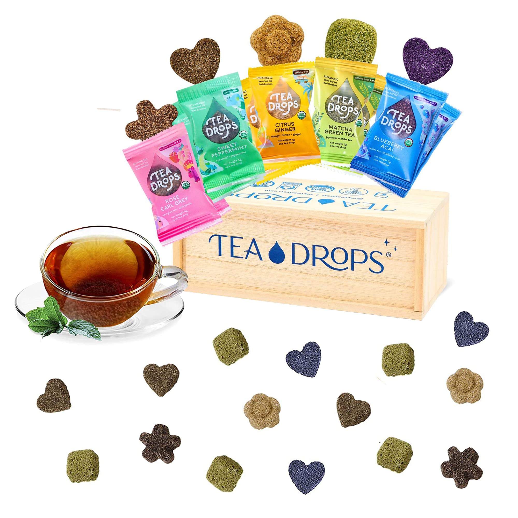 Amazon.com : Tea Drops Lightly Sweetened Organic Loose Leaf Tea