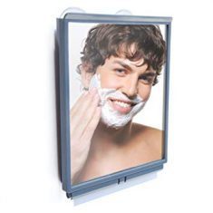 The Fog-Resistant Bathroom Mirror That Mounts To Your Shower Wall