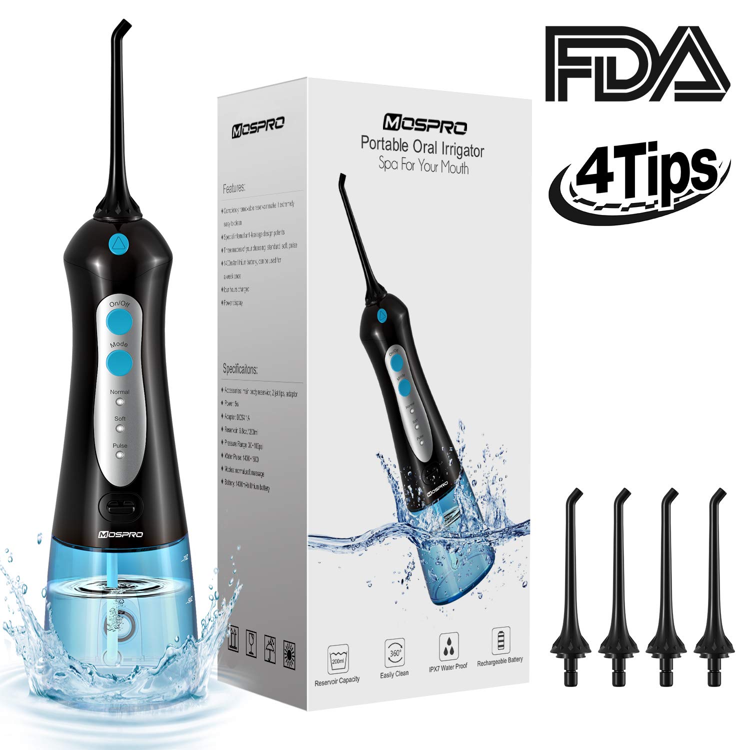Amazon.com: Water Flosser Professional Cordless Dental Oral