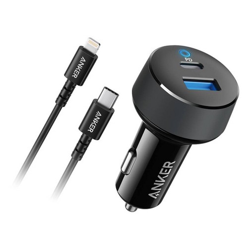 Anker 2-port Powerdrive 25.5w Power Delivery Car Charger (with 3