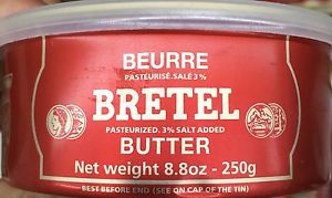 BRETEL FINEST QUALITY BUTTER 8.8oz (250g) CAN Made In France