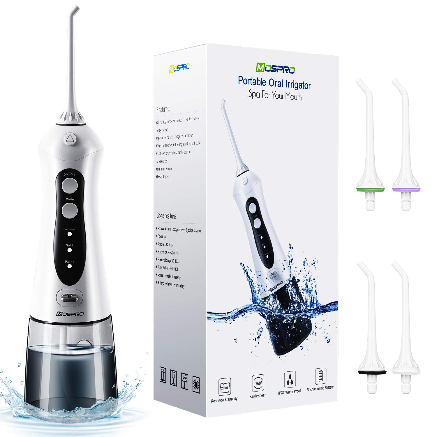 Buy Water Flosser Professional Cordless Dental Oral Irrigator
