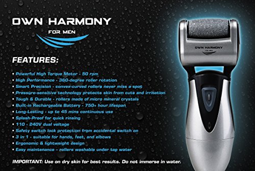 Callus Remover: Electric Rechargeable Pedicure Tools for Men