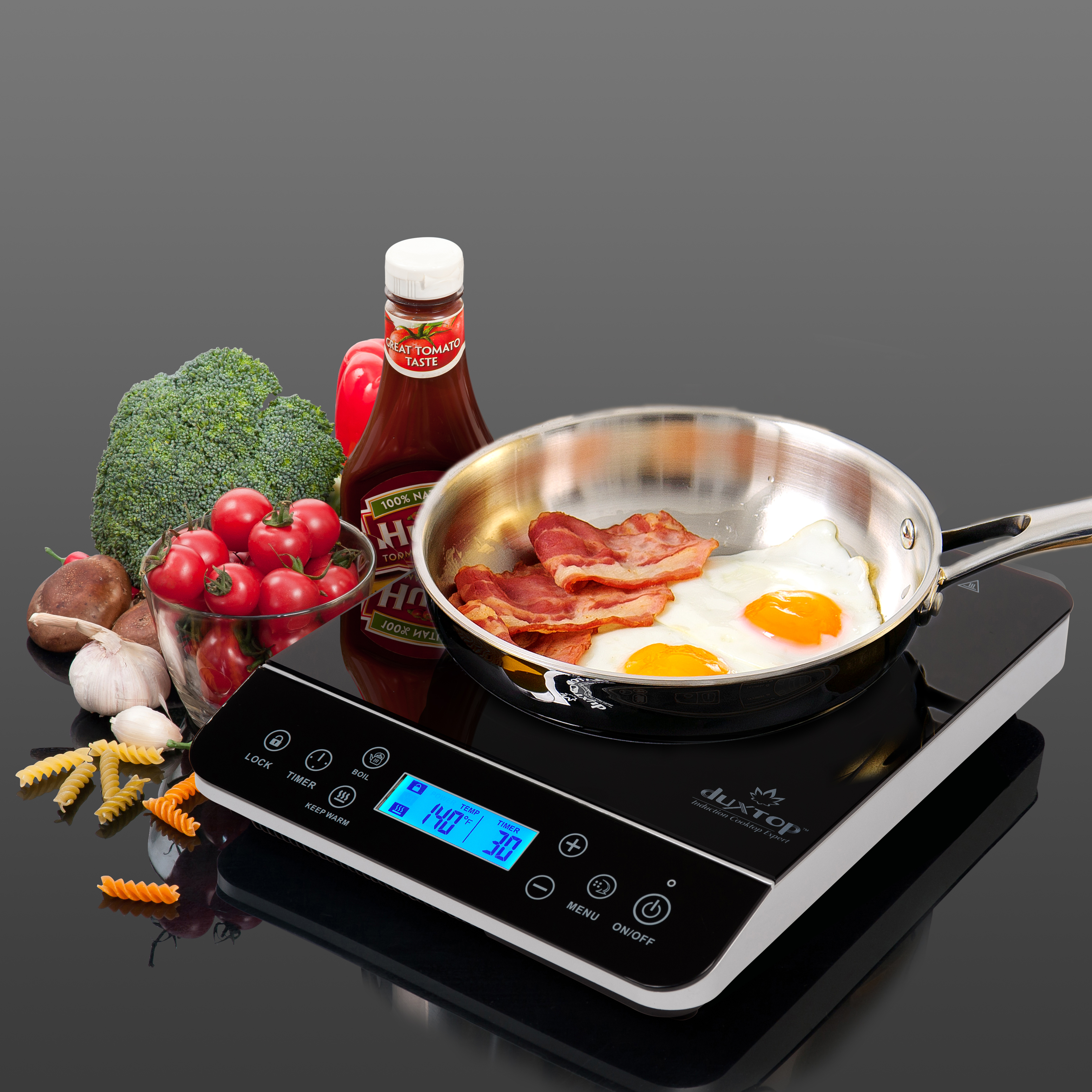 Duxtop LCD 1800-Watt Portable Induction Cooktop Countertop Burner