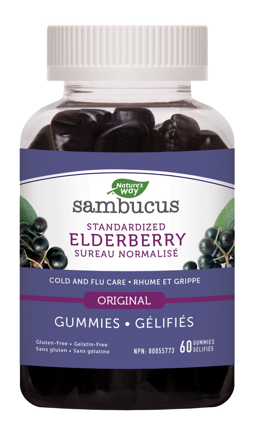 Nature's Way Sambucus Black Elderberry Gummies 60 Gummies – Good