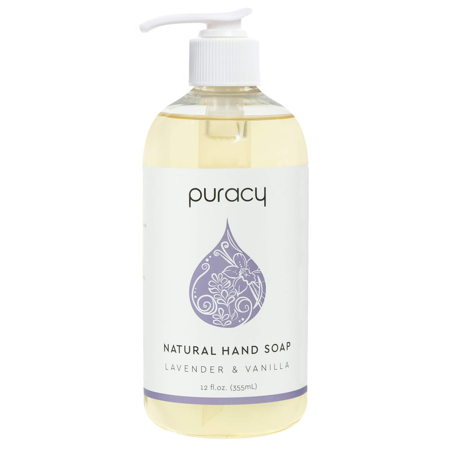 Puracy Natural Gel Hand Wash, Vegan, Hypoallergenic Lavender &amp
