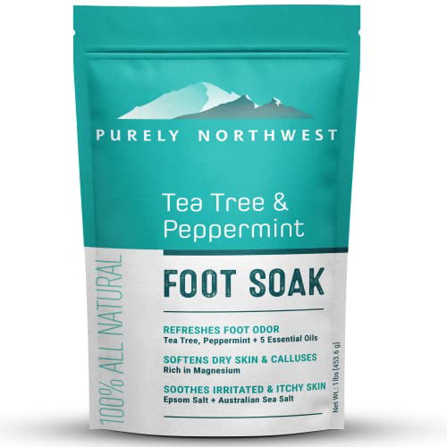 Purely Northwest-Tea Tree Oil & Peppermint Foot Soak with Epsom