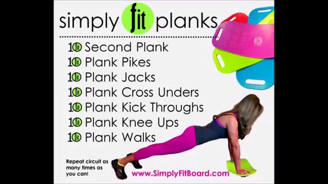 Simply Fit Board ~ Planks - YouTube