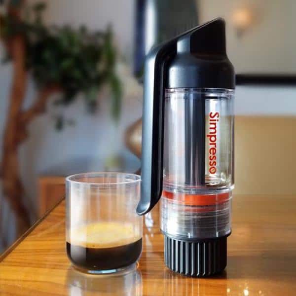Simposh Simpresso Portable Black Espresso Machine with Filter SP22