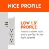 ECHOGEAR On-Wall Surge Protector with 6 Pivoting AC Outlets