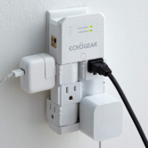 ECHOGEAR On-Wall Surge Protector with 6 Pivoting AC Outlets