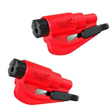 RESQME Keychain Emergency Car Escape Tool – Breaks Windows And Slashes Seatbelts