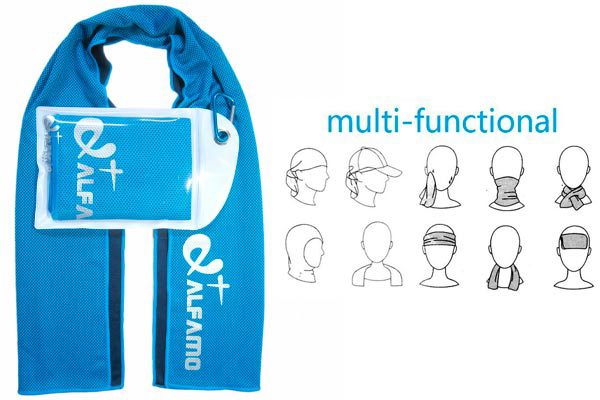 Gym Workout Fitness Pilates Camping & More Travel Alfamo Cooling Towel for Sports Yoga 