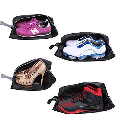 YAMIU Travel Shoe Bags Set of 4 Waterproof Nylon With Zipper For